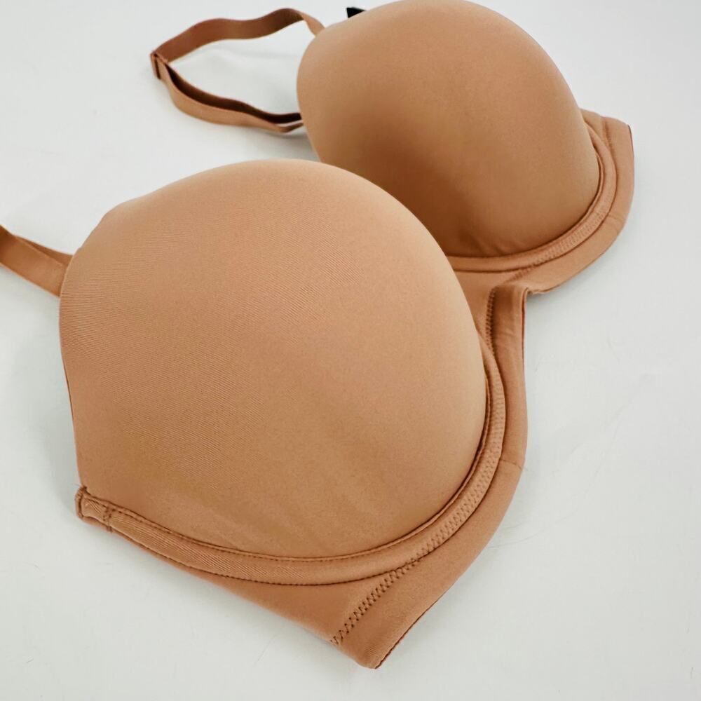 Wacoal Strapless Bra Red Carpet Multiway 854119 Moulded Padded Nude Size 38G - Picture 7 of 14